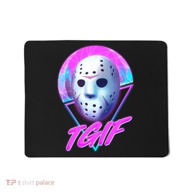 Halloween Retro 80's TGIF Jason Mask Mousepad