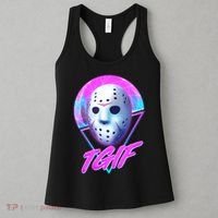 Halloween Retro 80's TGIF Jason Mask Women's Tank Top thumb 3