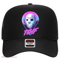 Halloween Retro 80's TGIF Jason Mask Hat thumb 0