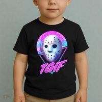 Halloween Retro 80's TGIF Jason Mask Toddler T-Shirt thumb 2