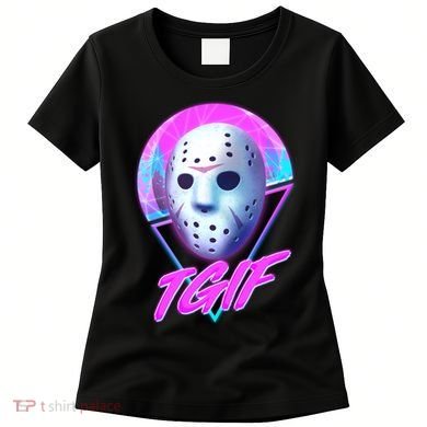 Halloween Retro 80's TGIF Jason Mask Women's T-Shirt