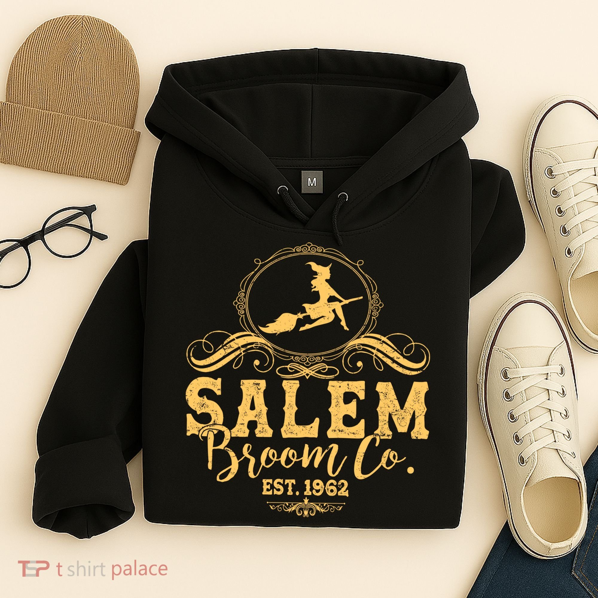 Halloween Salem Broom Co Est 1962 Hoodie