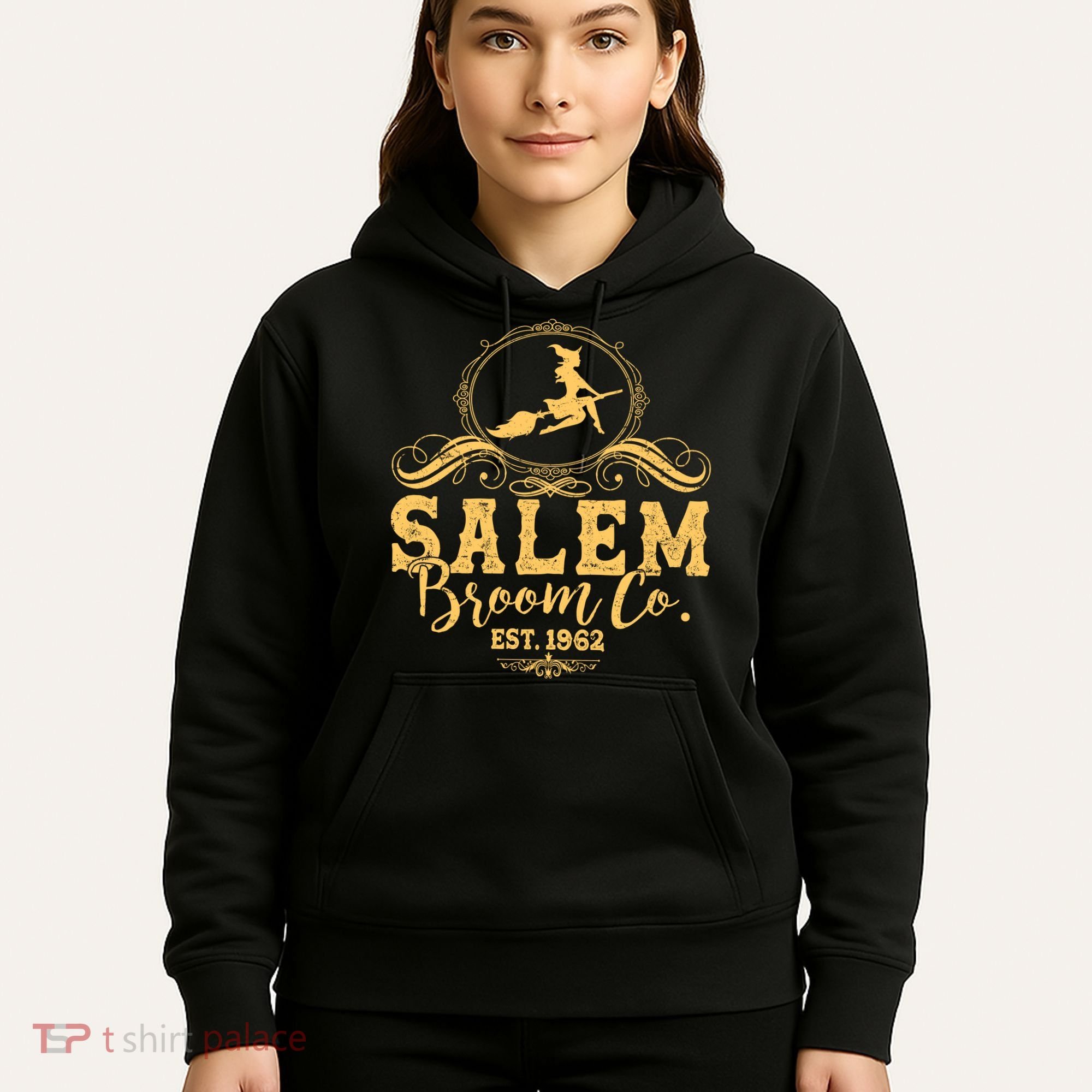 Halloween Salem Broom Co Est 1962 Hoodie