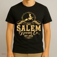 Halloween Salem Broom Co Est 1962 T-Shirt thumb 3