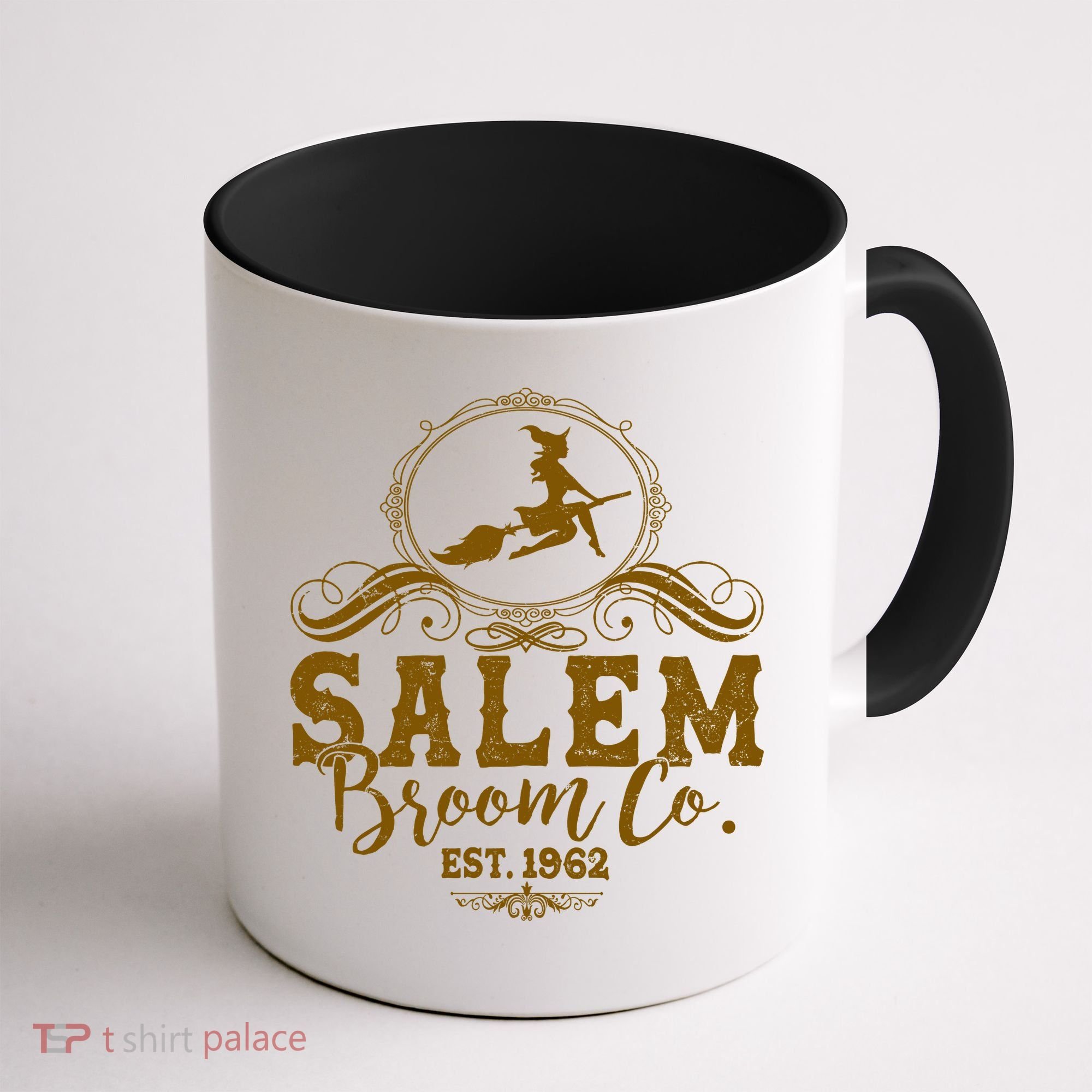 Halloween Salem Broom Co Est 1962 Coffee Mug