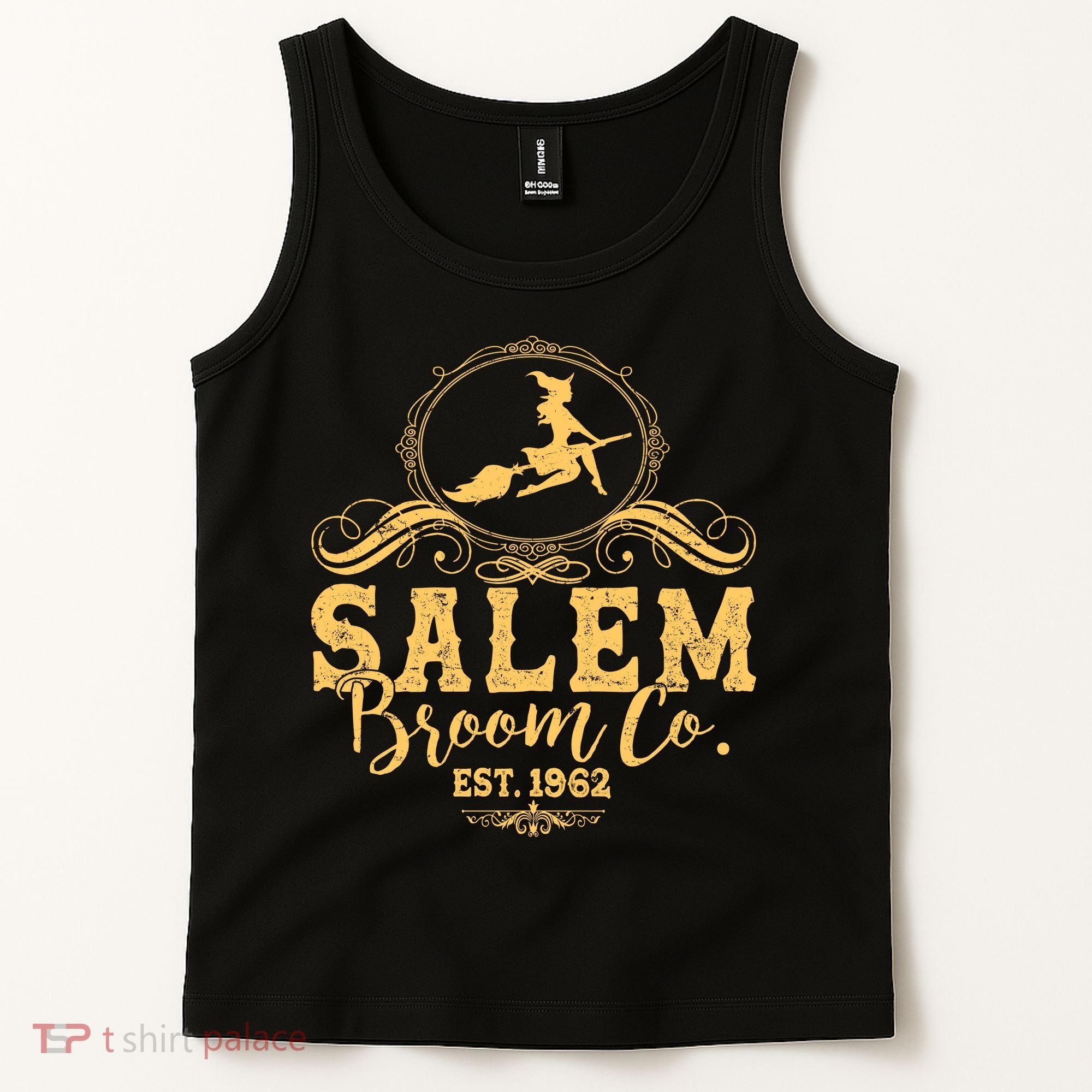 Halloween Salem Broom Co Est 1962 Tank Top