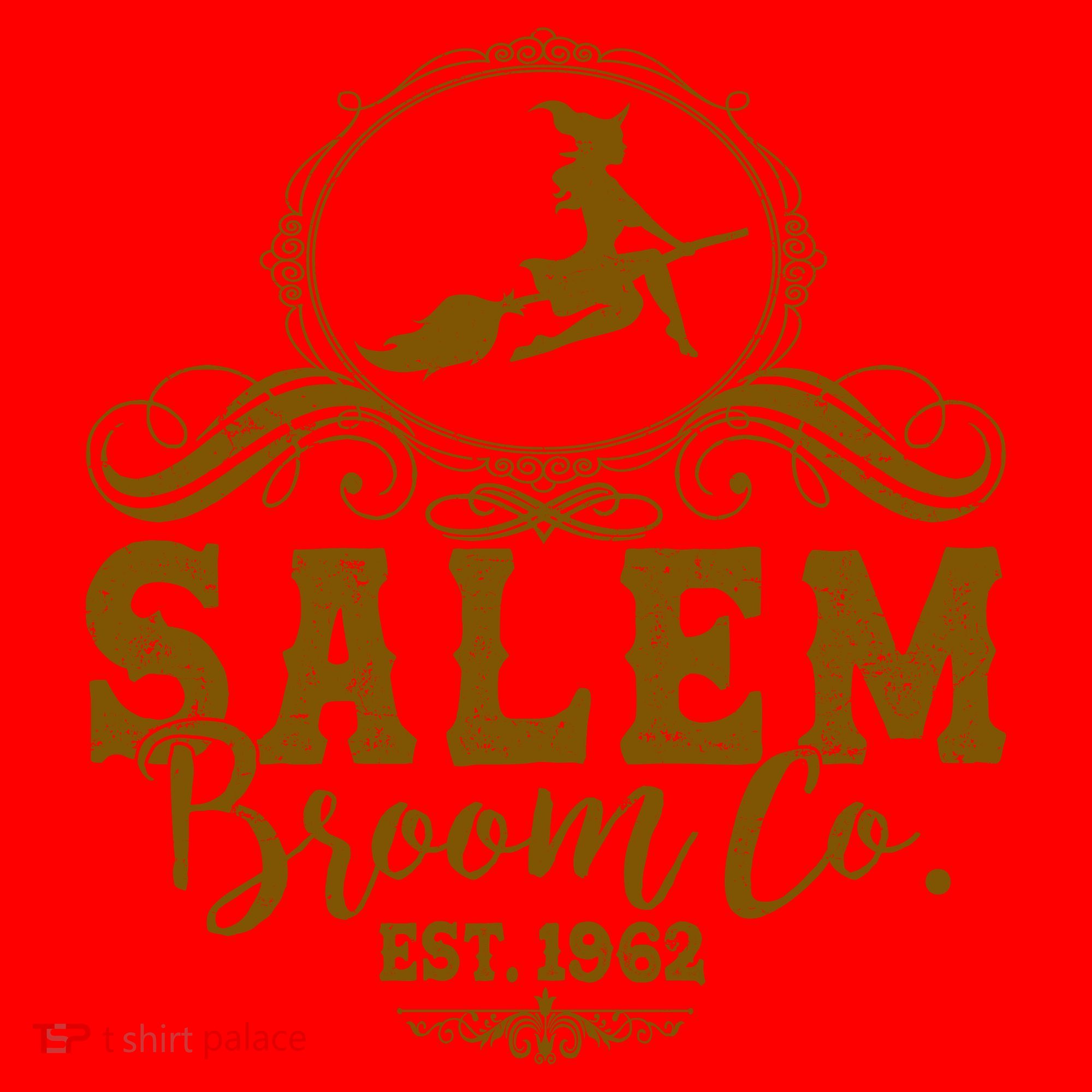 Halloween Salem Broom Co Est 1962 Santa Hat