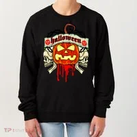 Halloween Skulls Bloody Pumpkin Women's Sweatshirt thumb 0