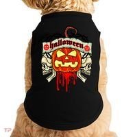 Halloween Skulls Bloody Pumpkin Doggie Tank thumb 0