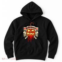 Halloween Skulls Bloody Pumpkin Hoodie thumb 0