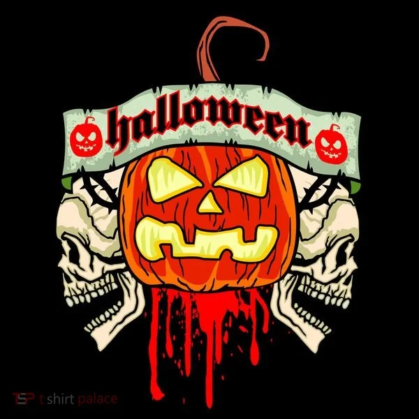 Halloween Skulls Bloody Pumpkin Coffee Mug