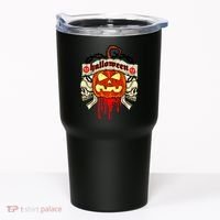 Halloween Skulls Bloody Pumpkin Tumbler thumb 0