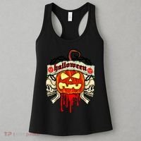 Halloween Skulls Bloody Pumpkin Women's Tank Top thumb 3