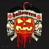 Halloween Skulls Bloody Pumpkin Toddler Hoodie thumb 2
