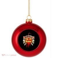 Halloween Skulls Bloody Pumpkin Plastic Christmas Ball Ornament thumb 0