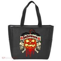 Halloween Skulls Bloody Pumpkin Tote Bag thumb 0
