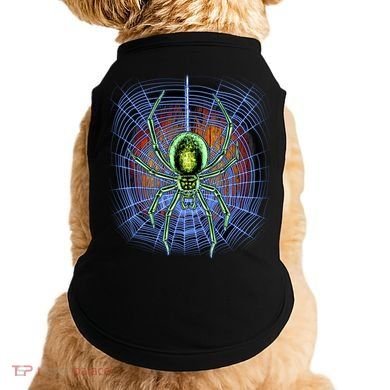 Halloween Spiderweb Creepy Spider Doggie Tank