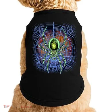 Halloween Spiderweb Creepy Spider Doggie Tank