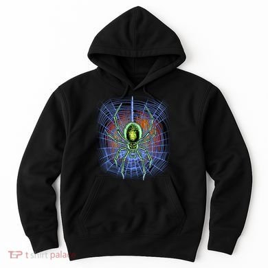 Halloween Spiderweb Creepy Spider Hoodie