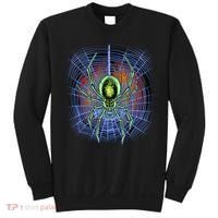 Halloween Spiderweb Creepy Spider Sweatshirt thumb 0