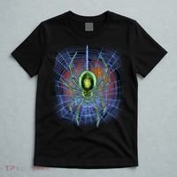 Halloween Spiderweb Creepy Spider T-Shirt thumb 5