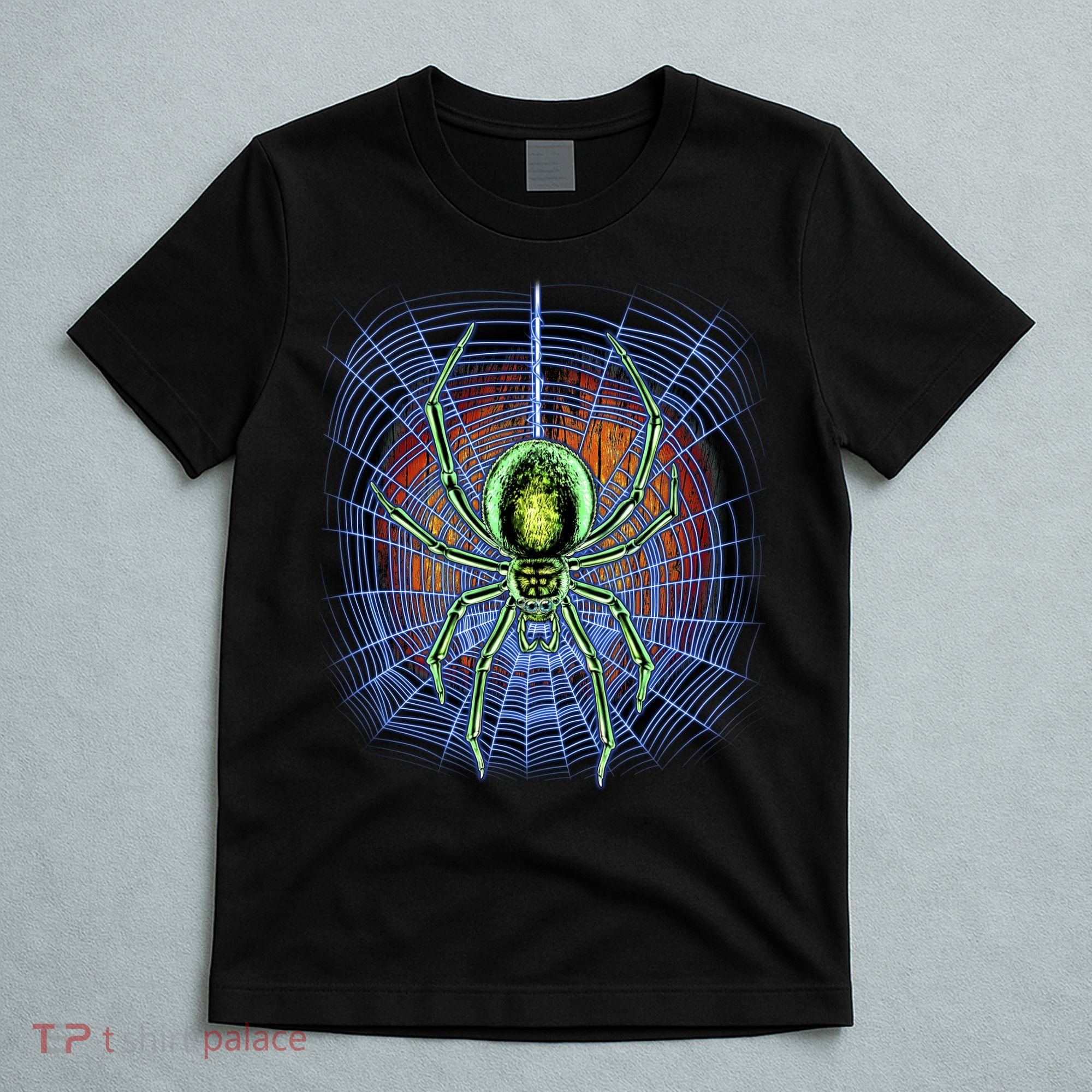Halloween Spiderweb Creepy Spider T-Shirt
