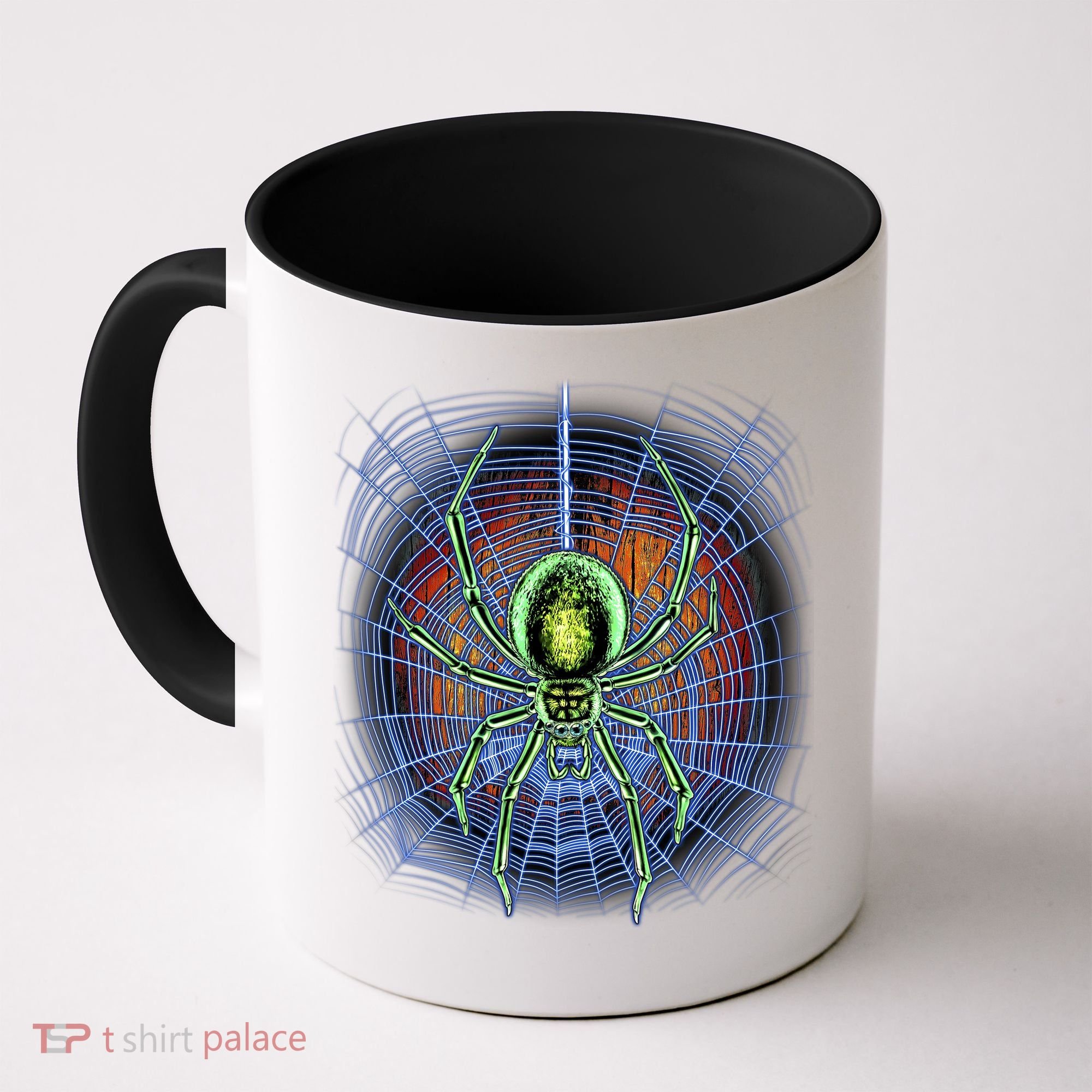 Halloween Spiderweb Creepy Spider Coffee Mug