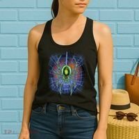 Halloween Spiderweb Creepy Spider Women's Tank Top thumb 2