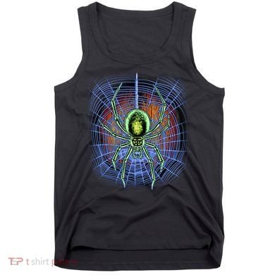 Halloween Spiderweb Creepy Spider Tank Top