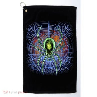 Halloween Spiderweb Creepy Spider Golf Towel