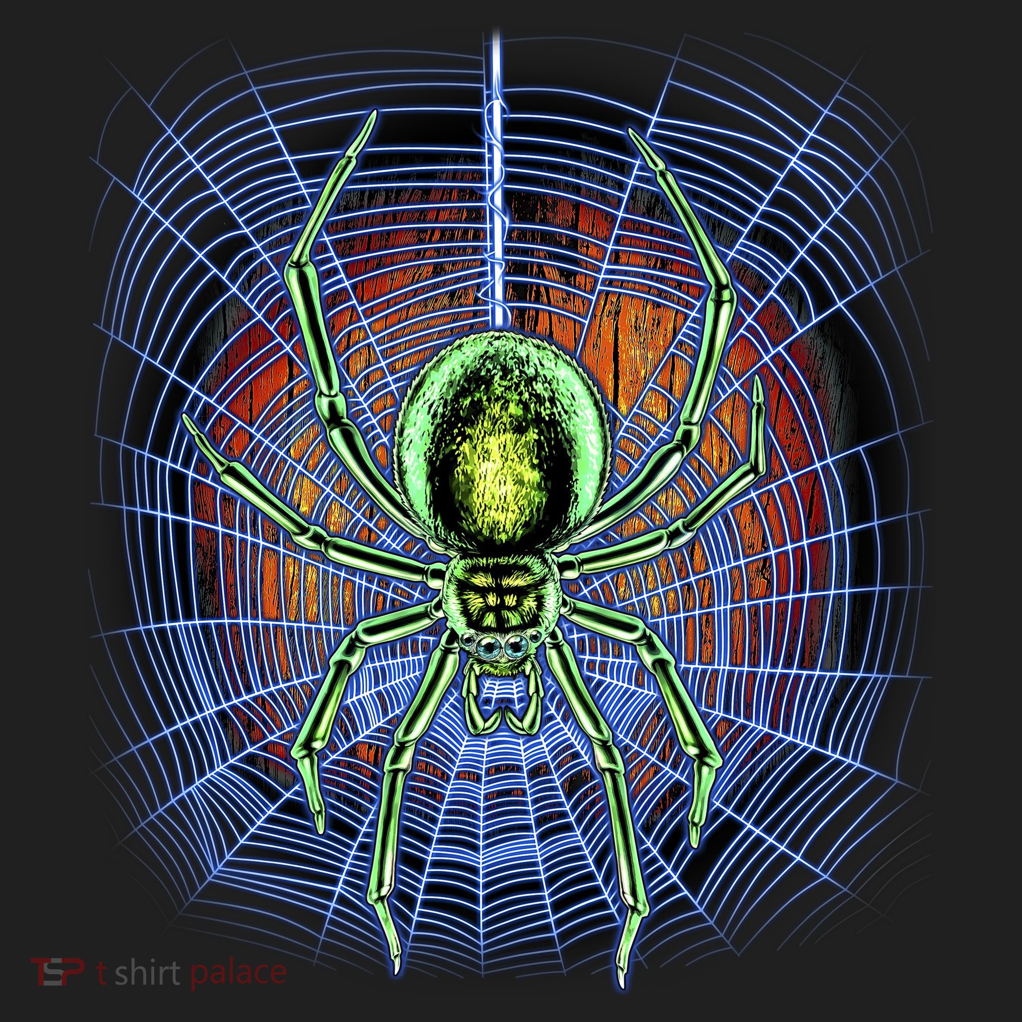 Halloween Spiderweb Creepy Spider Golf Towel