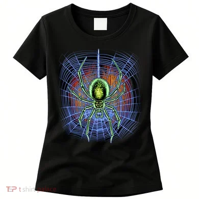 Halloween Spiderweb Creepy Spider Women's T-Shirt
