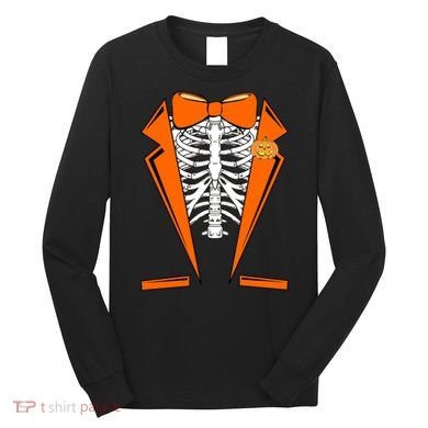 Halloween Tuxedo Tux costume Long Sleeve Shirt