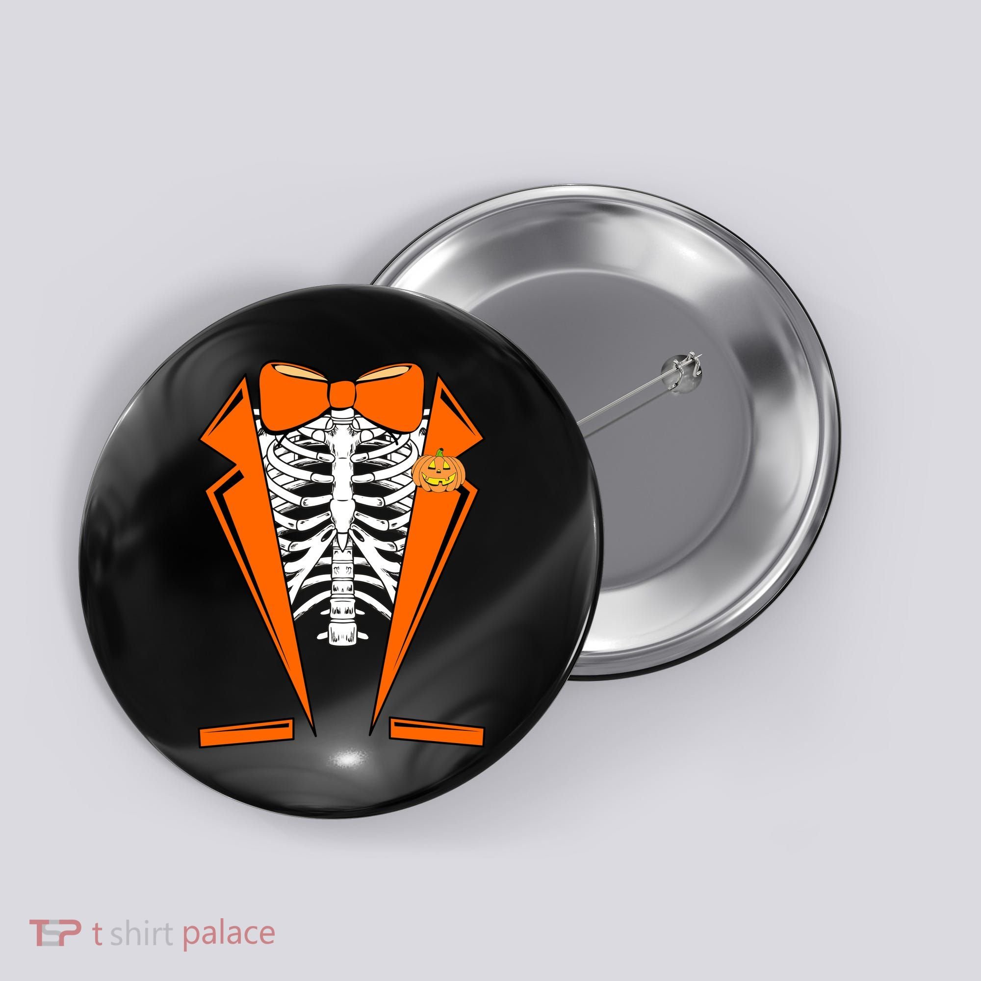 Halloween Tuxedo Tux costume Button