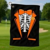 Halloween Tuxedo Tux costume Golf Towel thumb 1