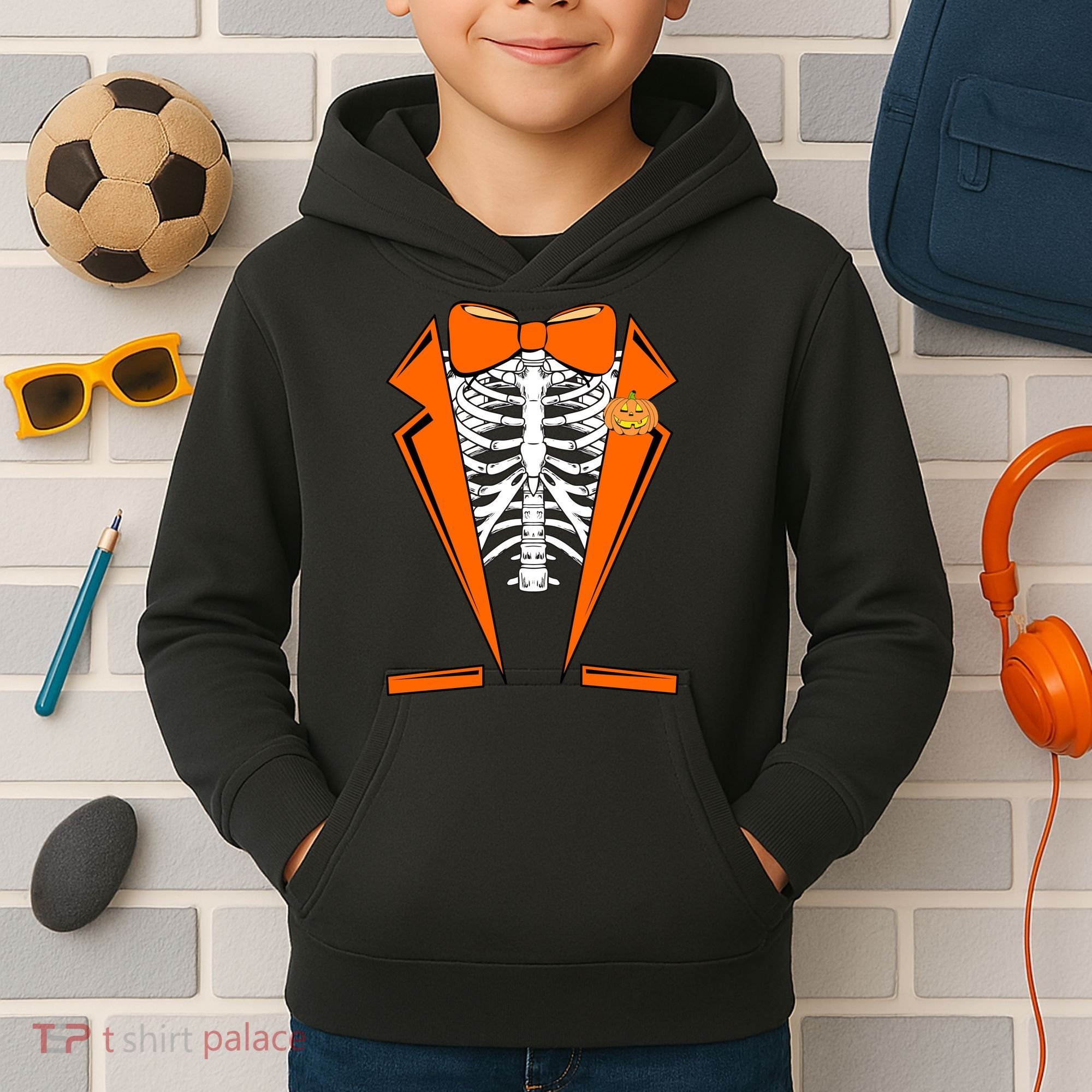 Halloween Tuxedo Tux costume Kids Hoodie