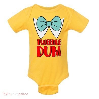 Halloween Tweedle Dum Costume  Baby Bodysuit