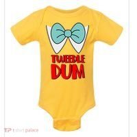 Halloween Tweedle Dum Costume  Baby Bodysuit thumb 0