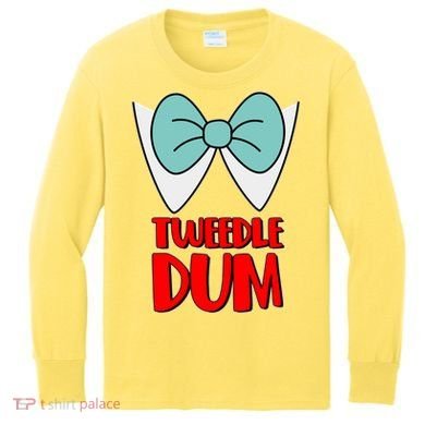 Halloween Tweedle Dum Costume  Kids Long Sleeve Shirt