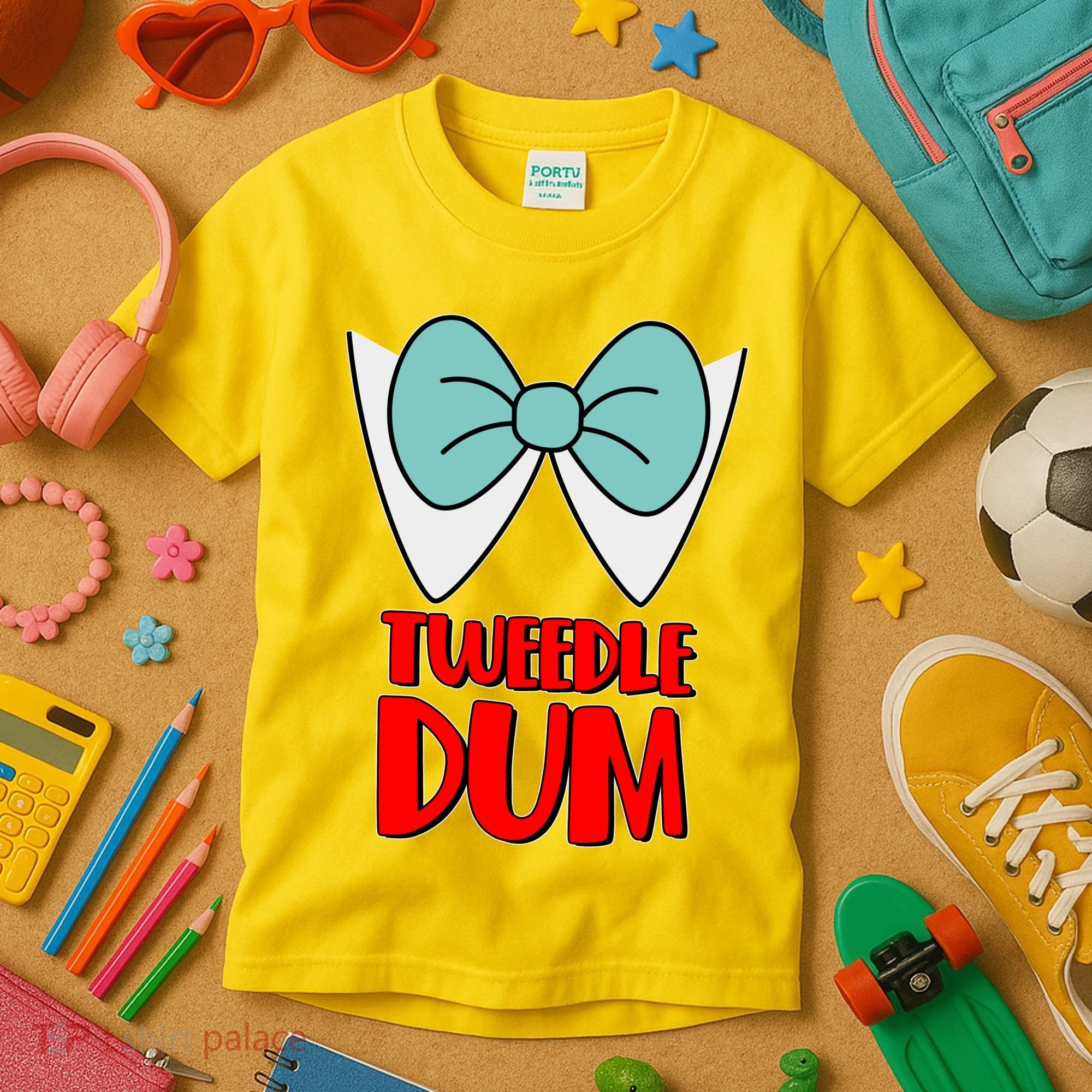 Halloween Tweedle Dum Costume  Kids T-Shirt