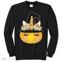 Halloween Uni-Pumpkin Sparkly Cute Sweatshirt thumb 0