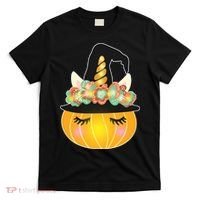 Halloween Uni-Pumpkin Sparkly Cute T-Shirt thumb 0