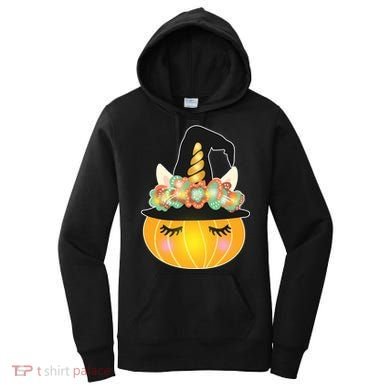 Halloween Uni-Pumpkin Sparkly Cute Women's Hoodie