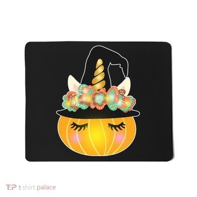 Halloween Uni-Pumpkin Sparkly Cute Mousepad