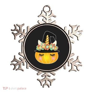 Halloween Uni-Pumpkin Sparkly Cute Ornament