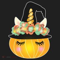 Halloween Uni-Pumpkin Sparkly Cute Hat thumb 2