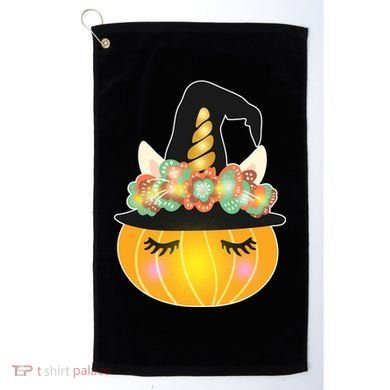 Halloween Uni-Pumpkin Sparkly Cute Golf Towel