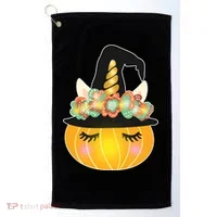 Halloween Uni-Pumpkin Sparkly Cute Golf Towel thumb 0