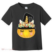 Halloween Uni-Pumpkin Sparkly Cute Toddler T-Shirt thumb 0