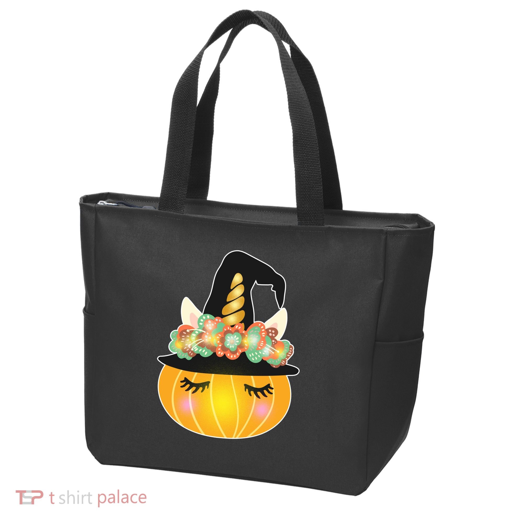 Halloween Uni-Pumpkin Sparkly Cute Tote Bag